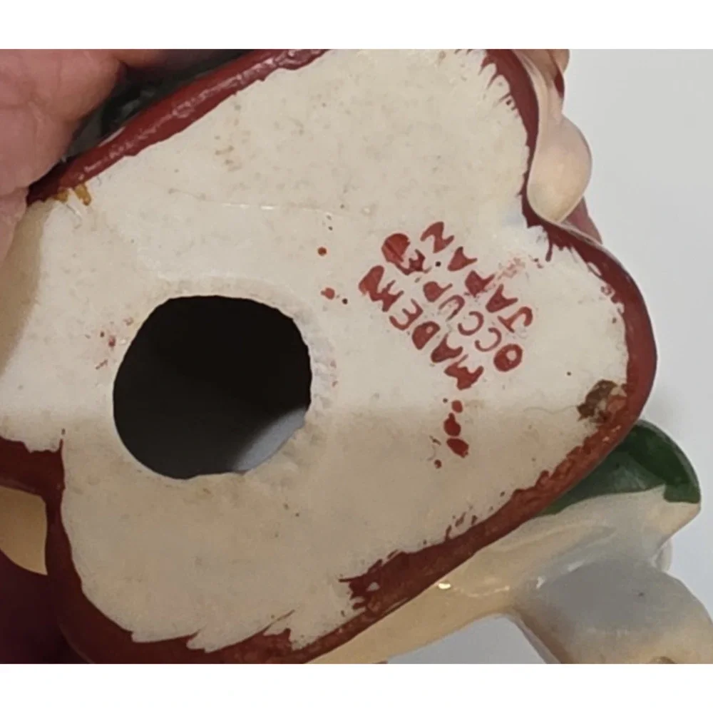 Vintage Made In Occupied Japan Ceramic Lady Bug Playing Violin 3